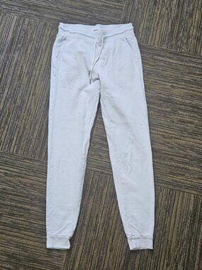 Mate SZ XS Light Gray 100% Organic Cotton Comfy Joggers Athleisure Loungewear